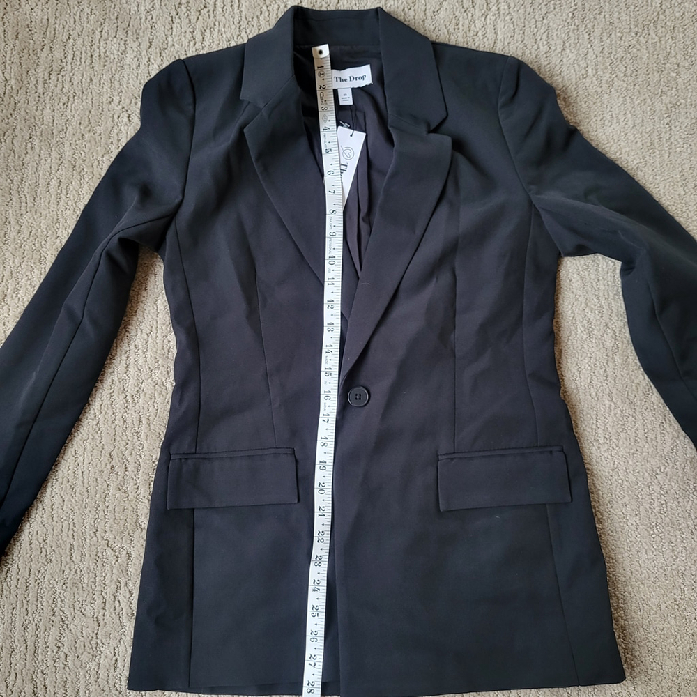 Women’s “Blake” Classic Long Sleeve Blazer – The Drop – Black – Size XS – NWT - Picture 4 of 12